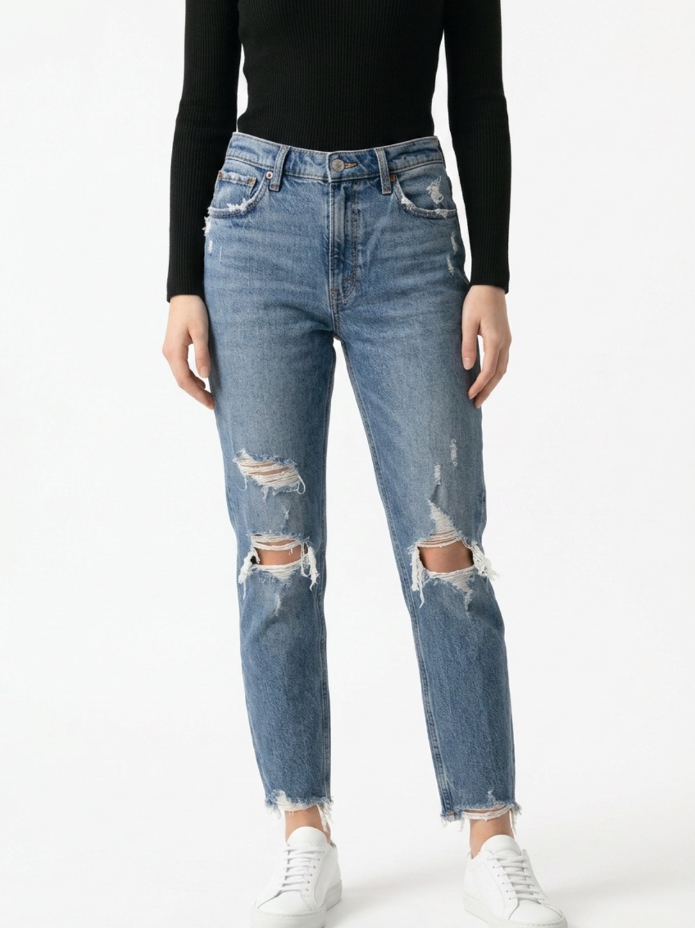 ABERCROMBIE & FITCH | Skinny Distressed High-Rise Jeans Women’s Size 29 Short